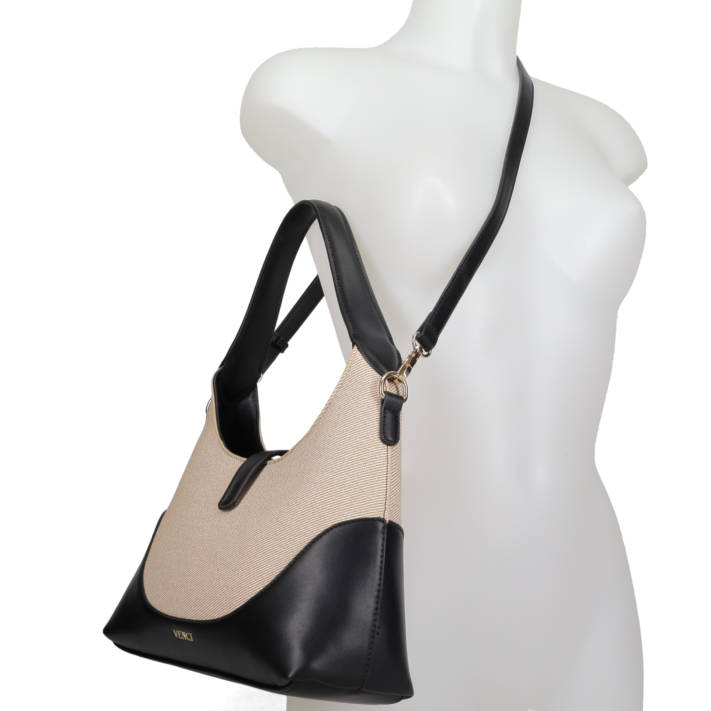 Beige shoulder bag