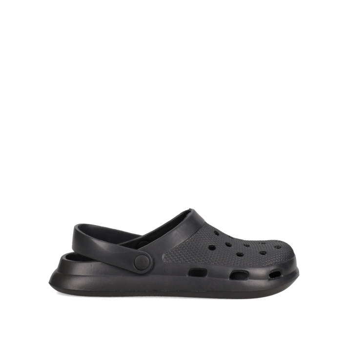 Men''s black clog sandal