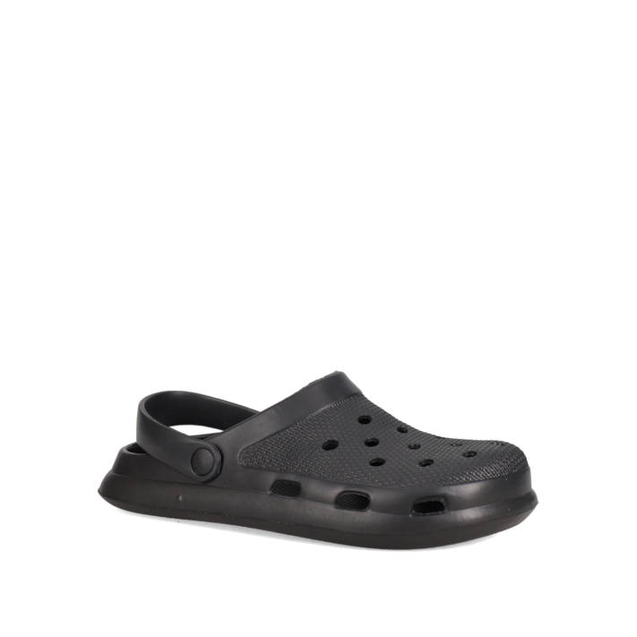 Men''s black clog sandal