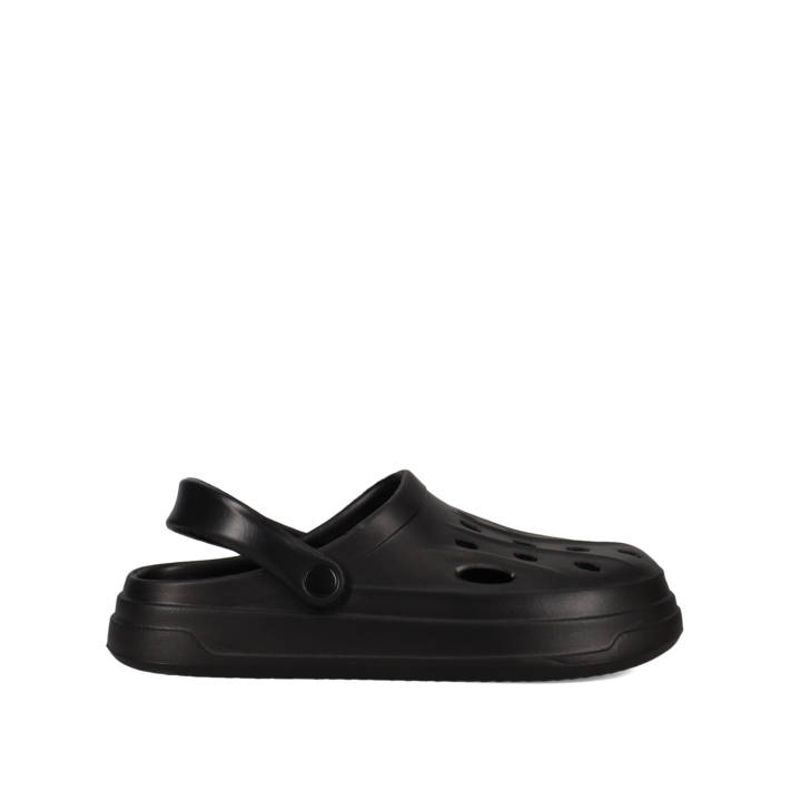 Men''s black clog sandal