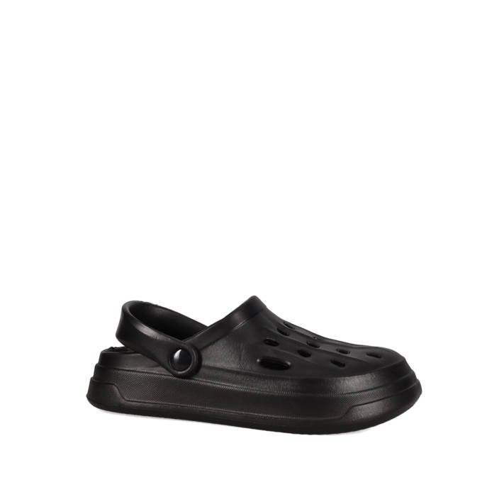 Men''s black clog sandal