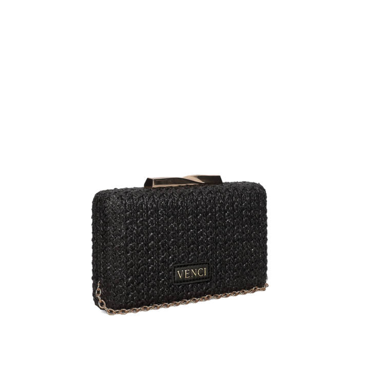 Black clutch bag