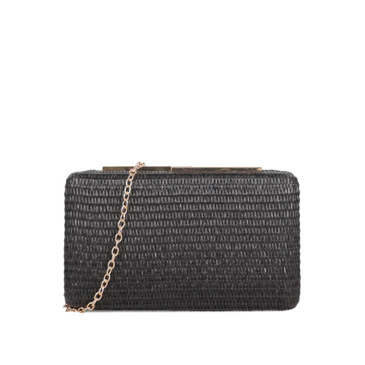 Black clutch bag