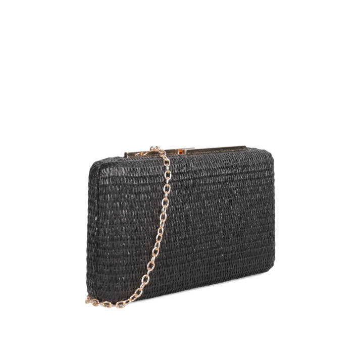Black clutch bag