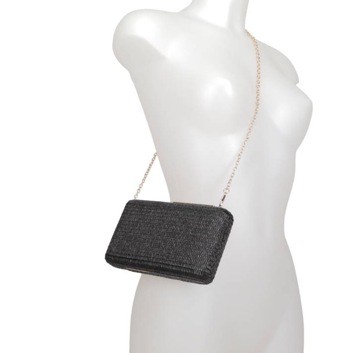 Black clutch bag