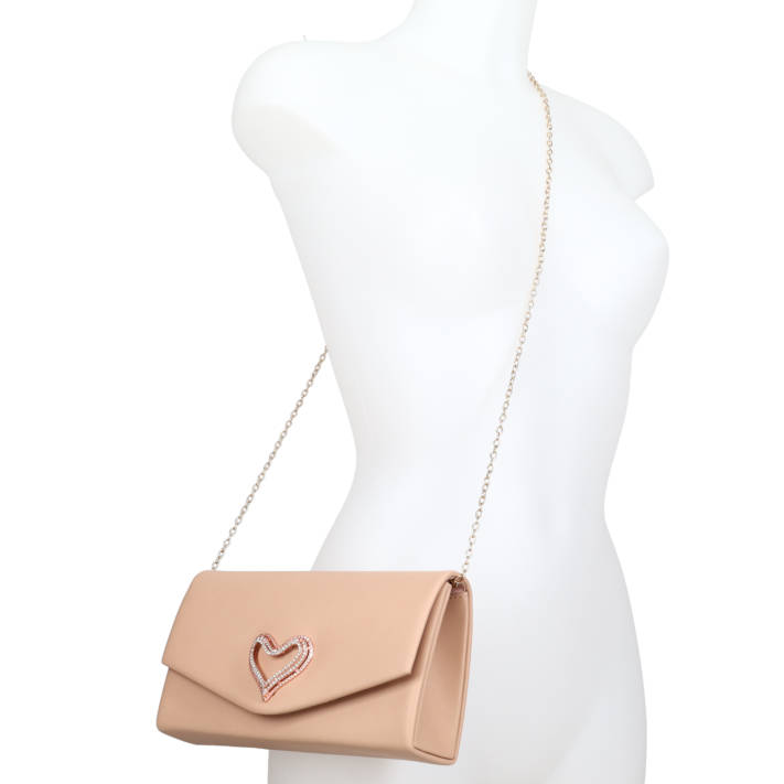 Μπεζ clutch τσαντάκι