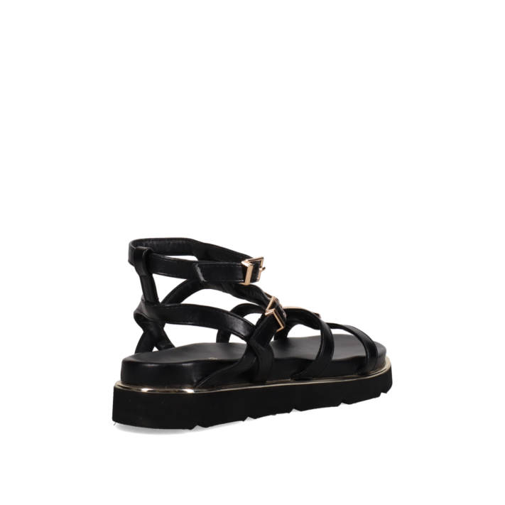 Μαύρο footbed σανδάλι