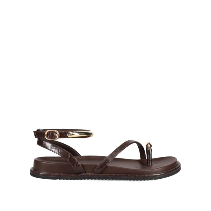 Καφέ footbed σανδάλι