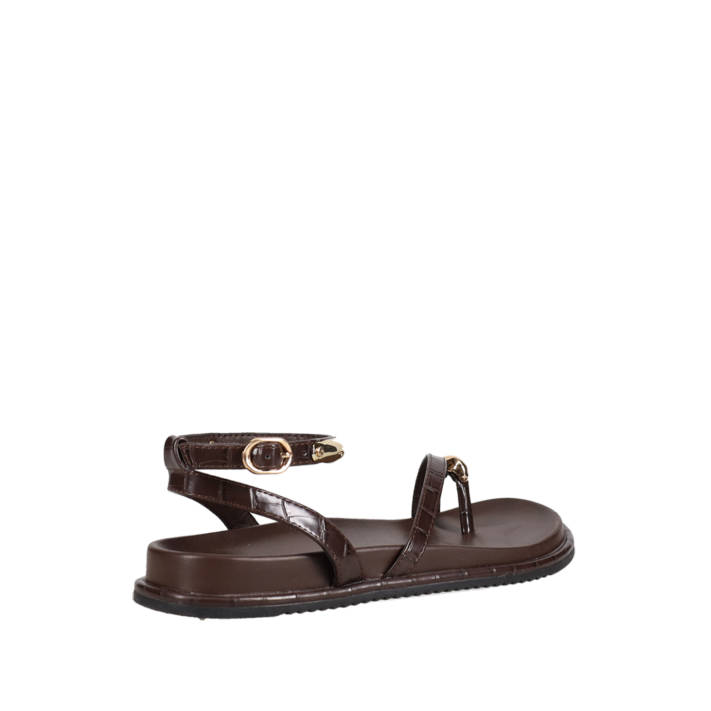 Καφέ footbed σανδάλι
