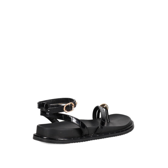 Μαύρο footbed σανδάλι