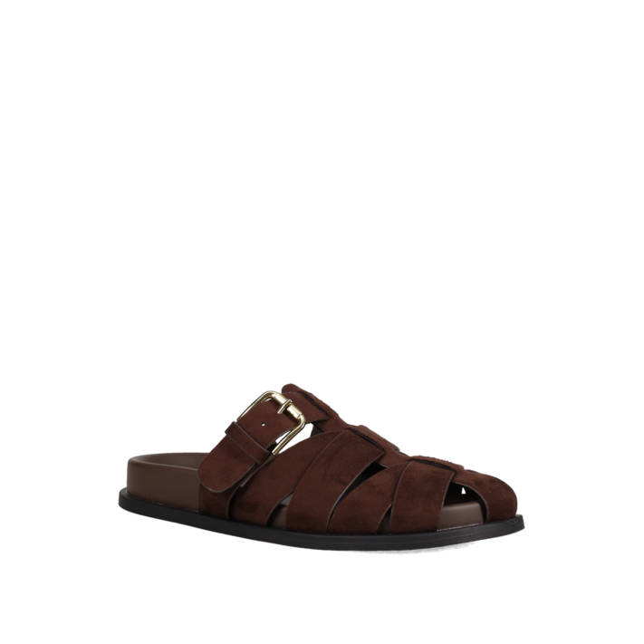 Brown footbed sandal