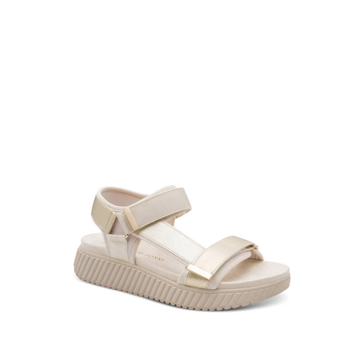 Εκρού footbed σανδάλι