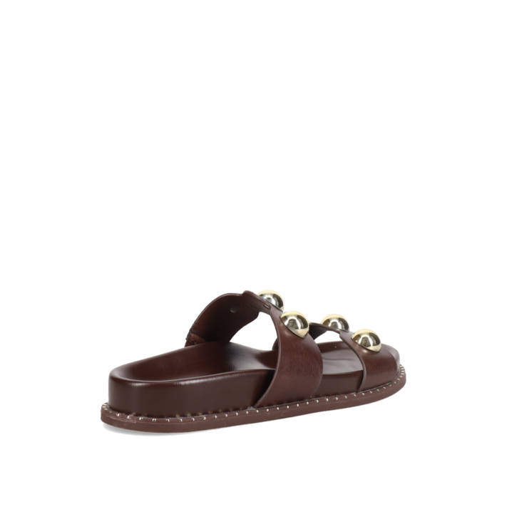 Καφέ footbed σανδάλι