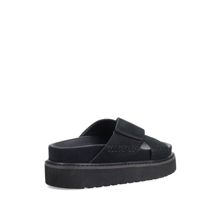 Black footbed sandal