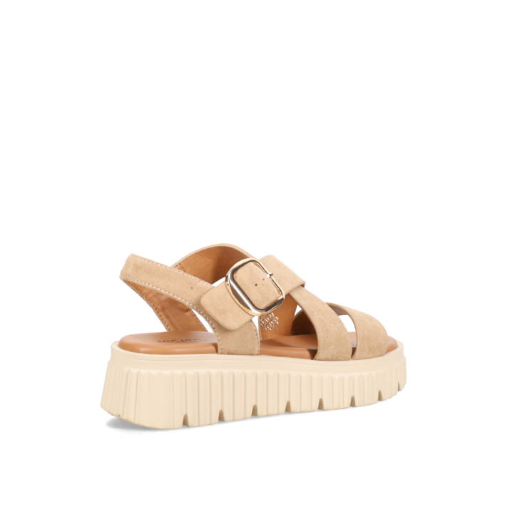 Μπεζ flatform σανδάλι