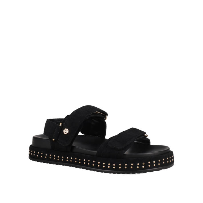 Μαύρο footbed σανδάλι