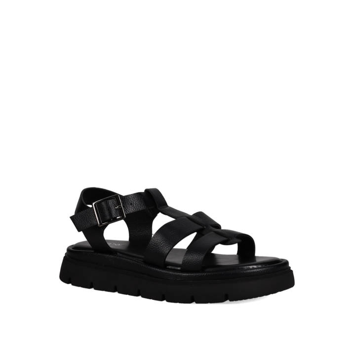 Μαύρο footbed σανδάλι