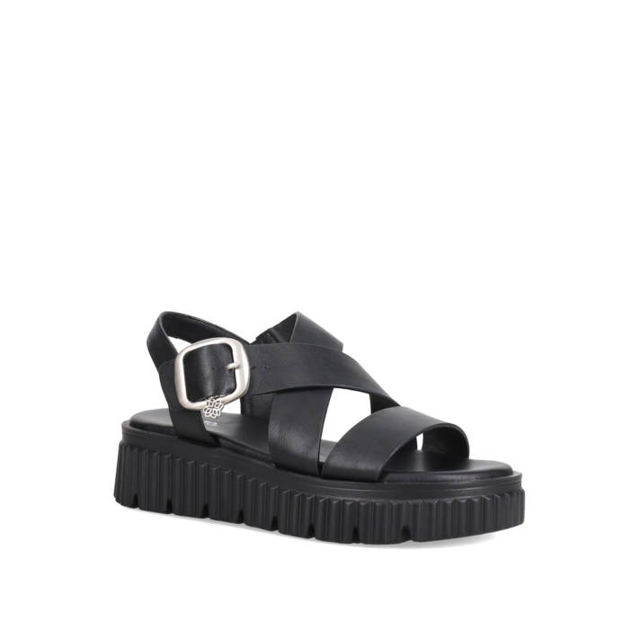 Μαύρο flatform σανδάλι