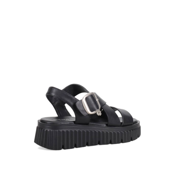 Μαύρο flatform σανδάλι