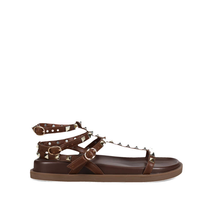 Brown footbed sandal