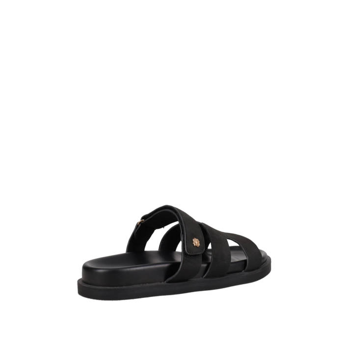 Black footbed sandal