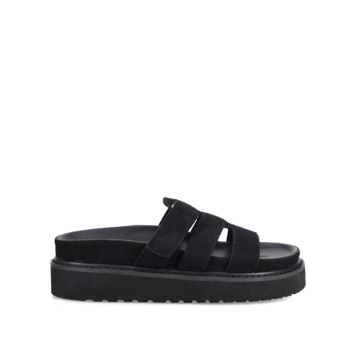 Black footbed sandal