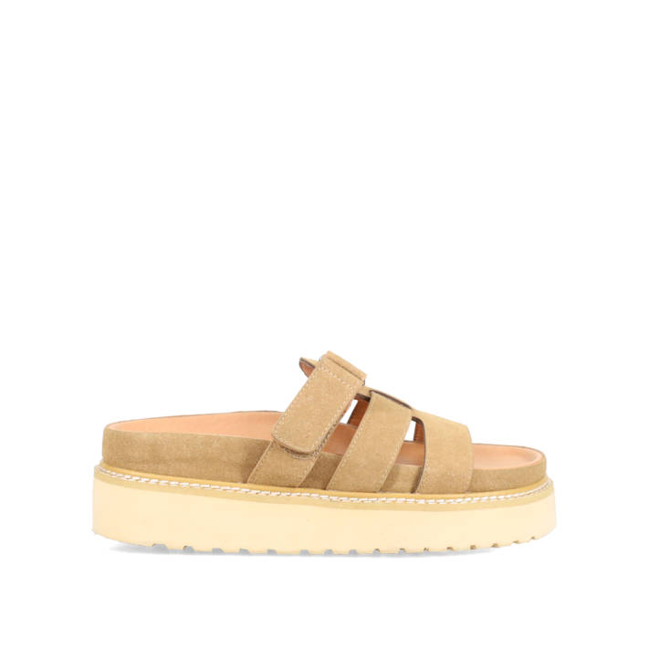 Taupe footbed sandal