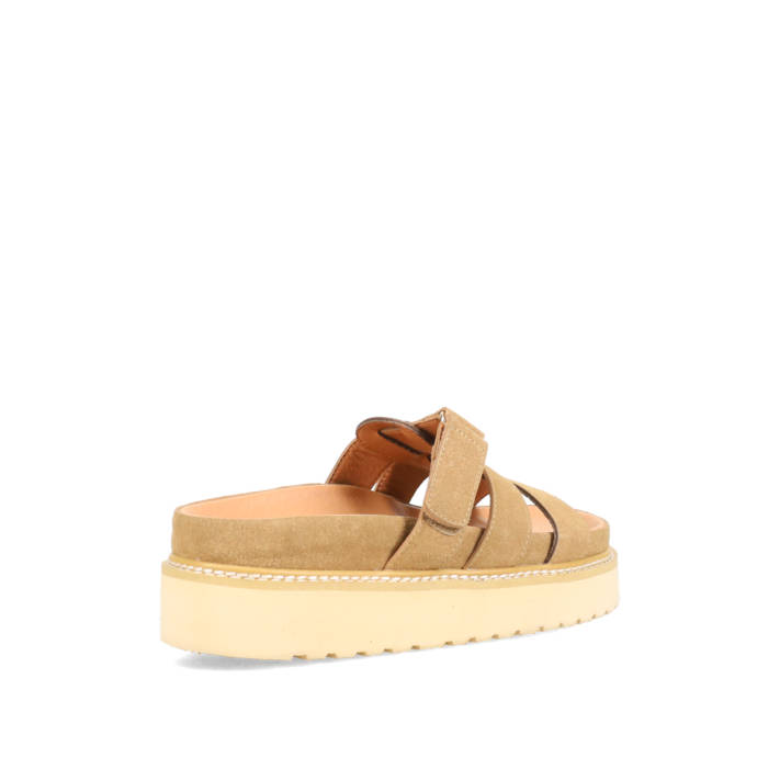 Taupe footbed sandal