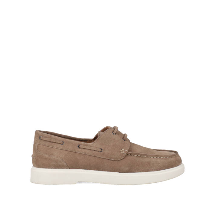 Taupe δερμάτινο ανδρικό boat shoe