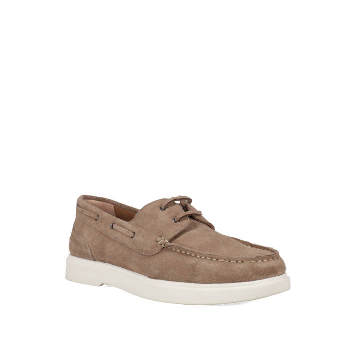 Taupe δερμάτινο ανδρικό boat shoe