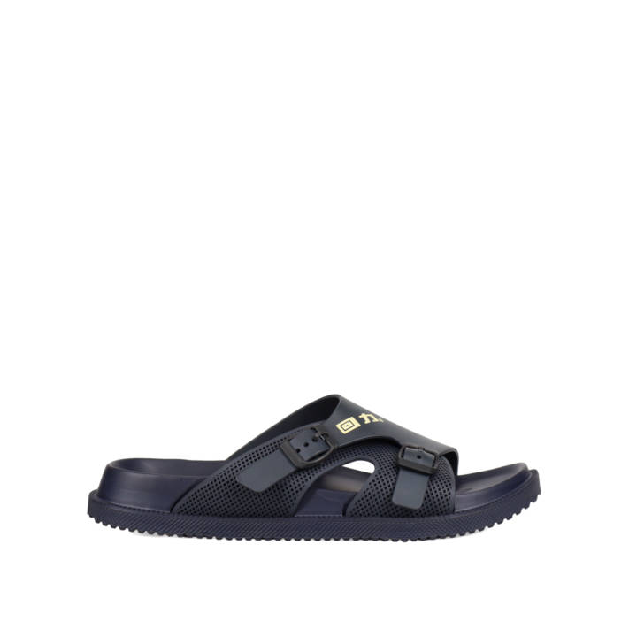 Μπλε ανδρική footbed σαγιονάρα
