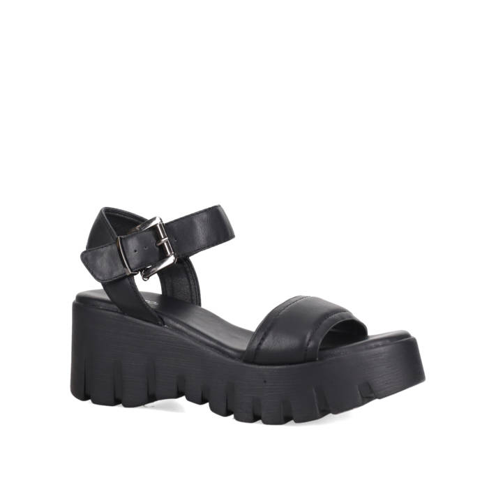 Μαύρο flatform σανδάλι