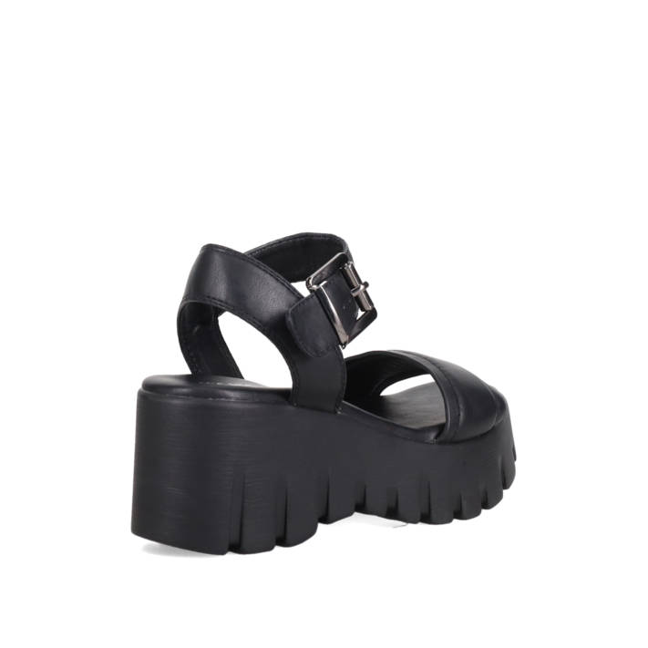 Μαύρο flatform σανδάλι