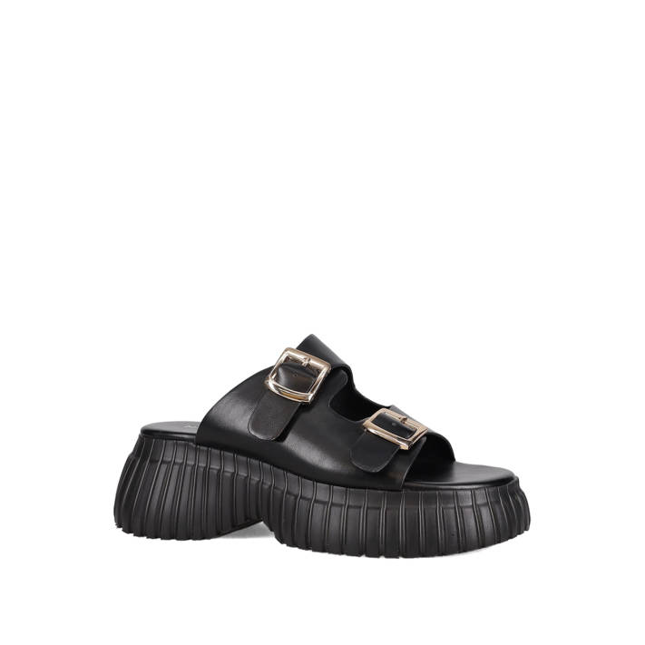 Μαύρο flatform σανδάλι