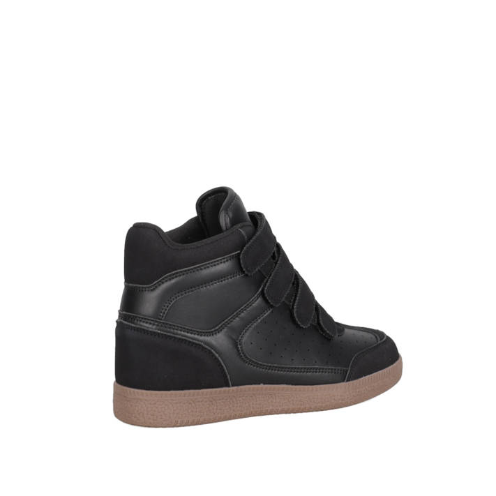 Black sneaker bootie