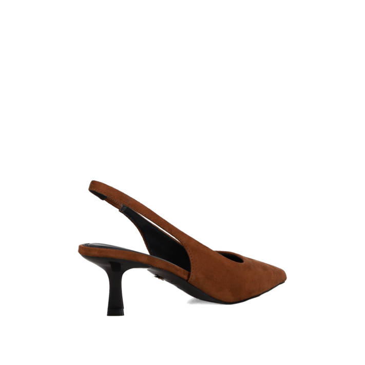 Camel slingback pump