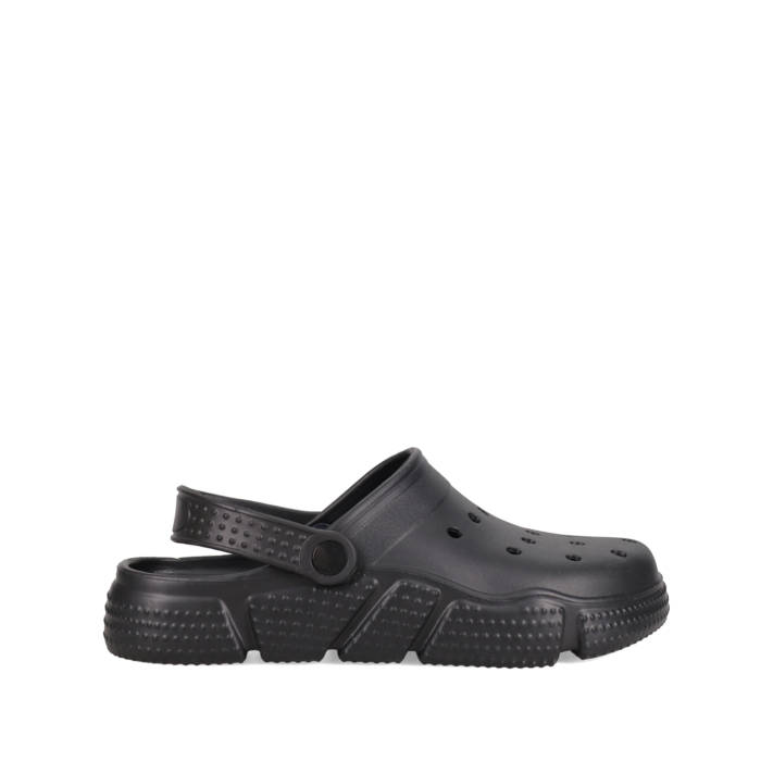 Men''s black clog sandal