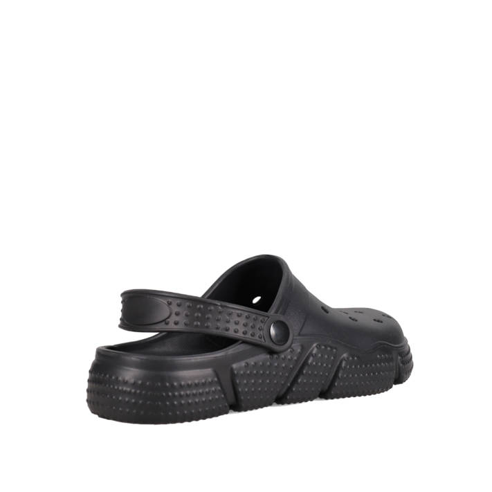 Mens black clog sandal
