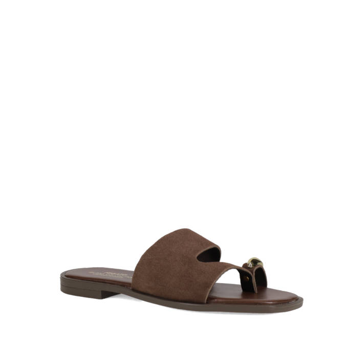 Brown leather sandal