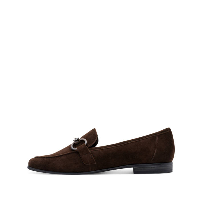 Καφέ σουέντ δερμάτινο loafer