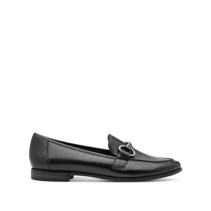 Μαύρο δερμάτινο loafer
