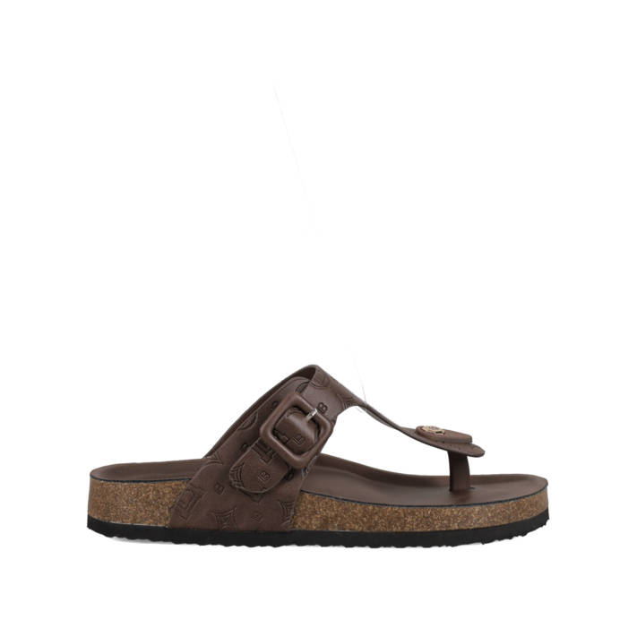 Καφέ footbed σανδάλι