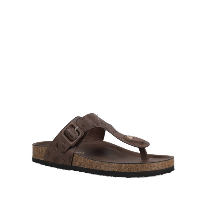 Καφέ footbed σανδάλι