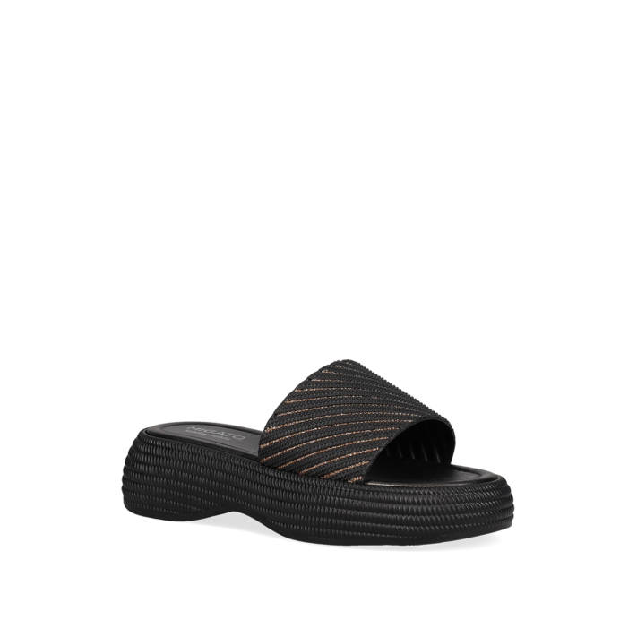 Μαύρο flatform σανδάλι