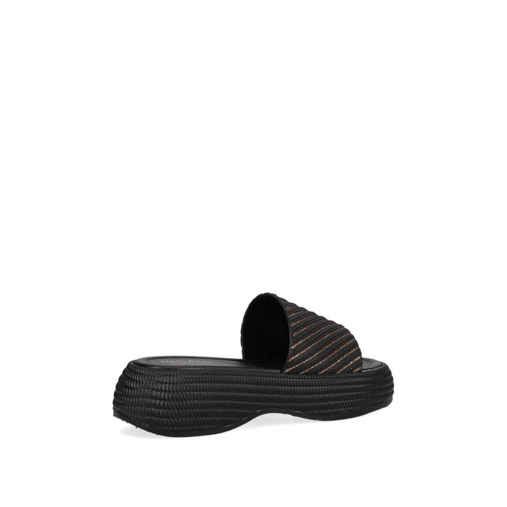 Μαύρο flatform σανδάλι