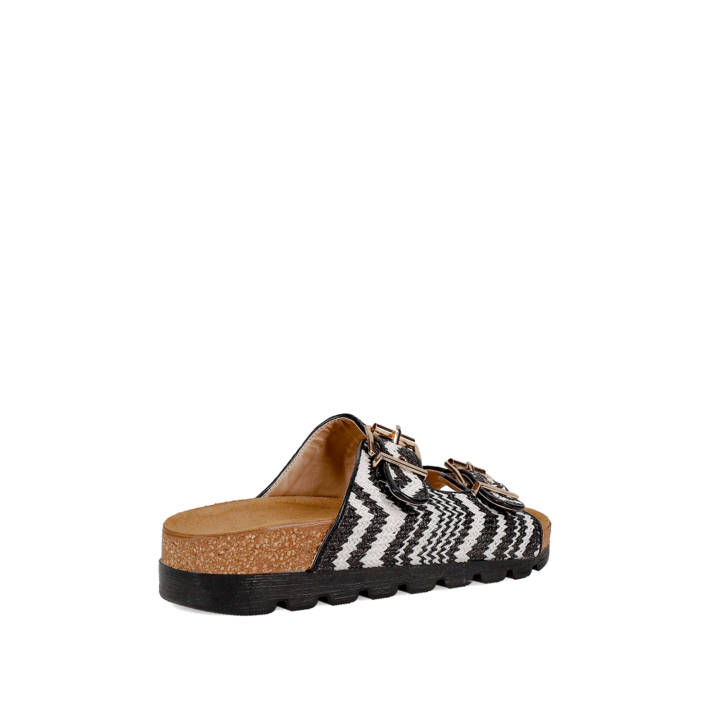 Μαύρο footbed σανδάλι
