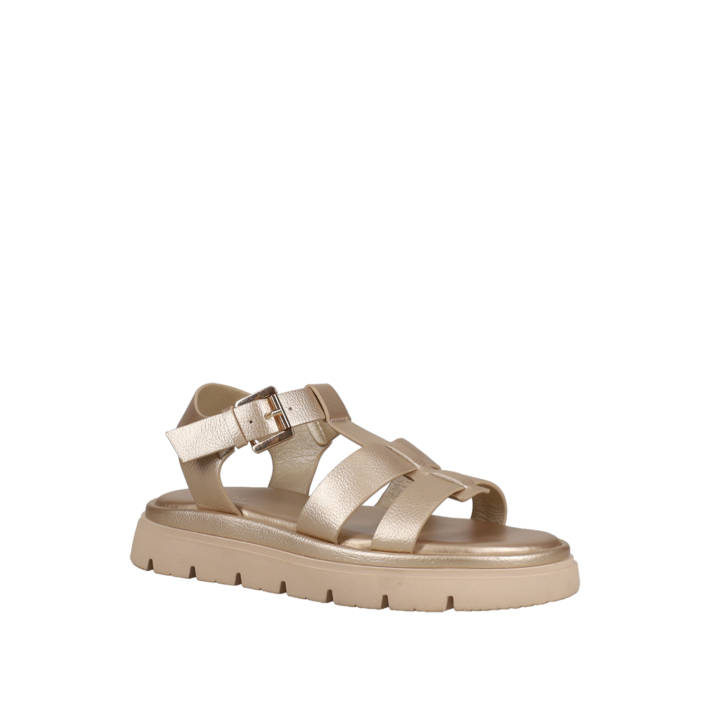 Χρυσό footbed σανδάλι