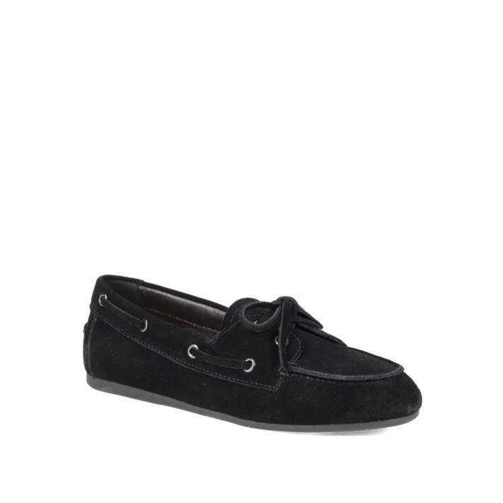Μαύρο δερμάτινο loafer