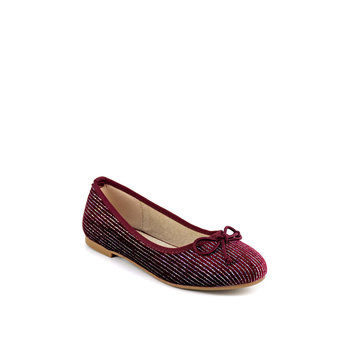 Kid''s burgundy ballet flats