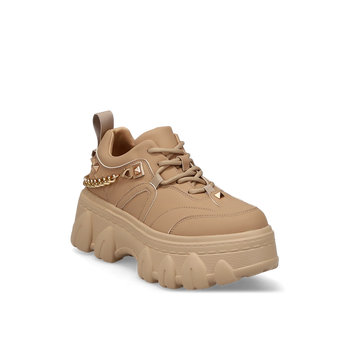 Καμηλό chunky sneaker